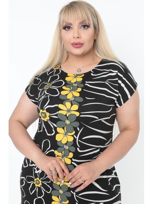 Простое платье с цветочным принтом Простое платье с цветочным принтом