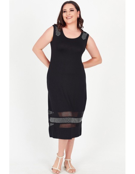 Moekas must rihmadega kleit