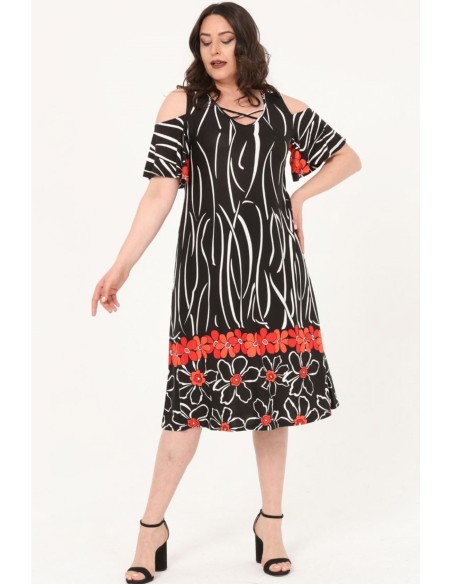 Elegantne mustritega kleit