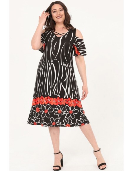 Элегантное платье с узорами