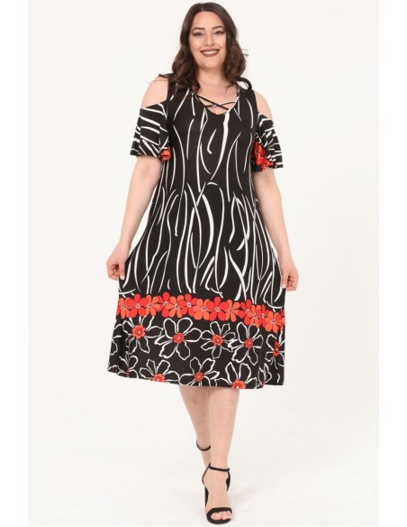 Элегантное платье с узорами