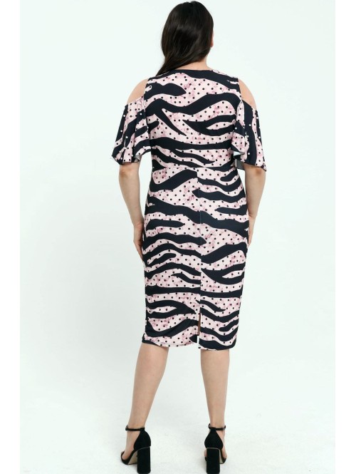 Heleroosa helmestega kleit Heleroosa helmestega kleit