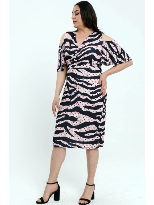 Heleroosa helmestega kleit Heleroosa helmestega kleit