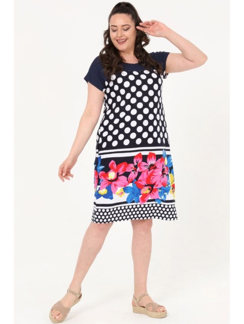 Kaunis pallide ja lilledega suvekleit Kaunis pallide ja lilledega suvekleit