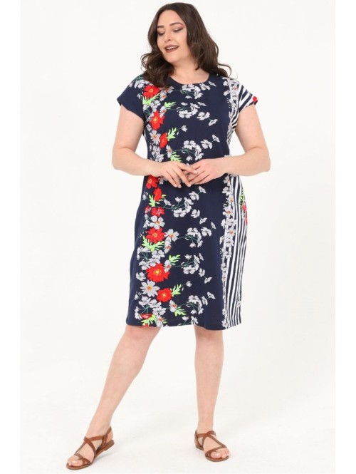 Хлопковое платье с рисунком и... Хлопковое платье с рисунком и...