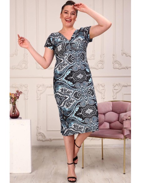 Modes rakstaina kleita ar mezglu