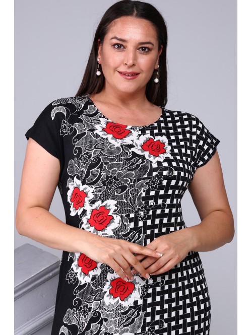 Kolmevärviline naiste vabaaja kleit Kolmevärviline naiste vabaaja kleit