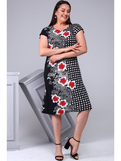 Kolmevärviline naiste vabaaja kleit Kolmevärviline naiste vabaaja kleit