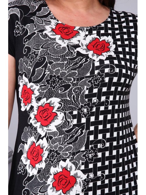 Trispalvė moteriška suknelė laisvalaikiui Trispalvė moteriška suknelė laisvalaikiui