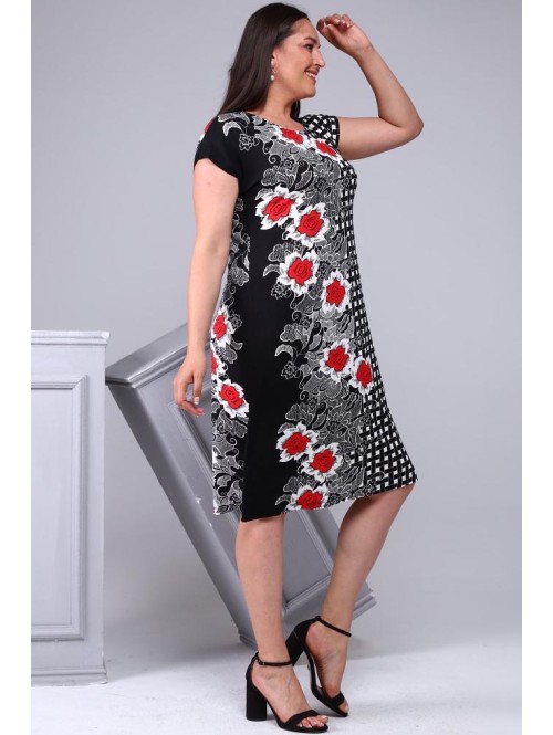 Kolmevärviline naiste vabaaja kleit Kolmevärviline naiste vabaaja kleit