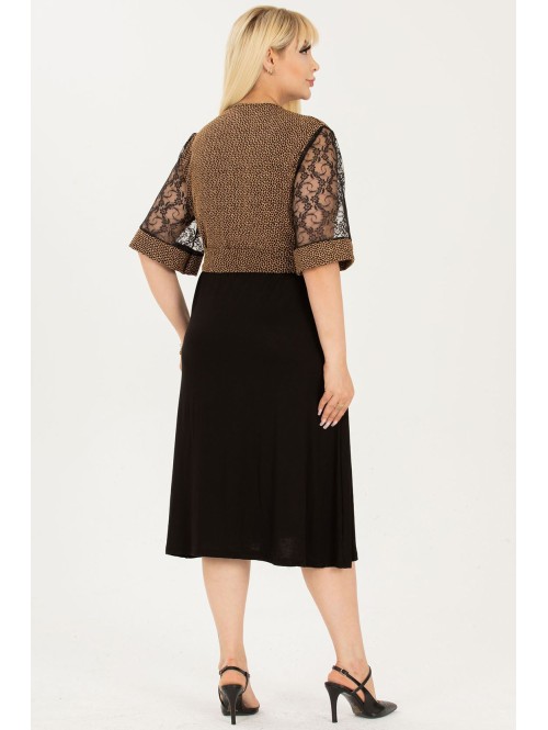 Puošni suknelė trumpomis rankovėmis Puošni suknelė trumpomis rankovėmis