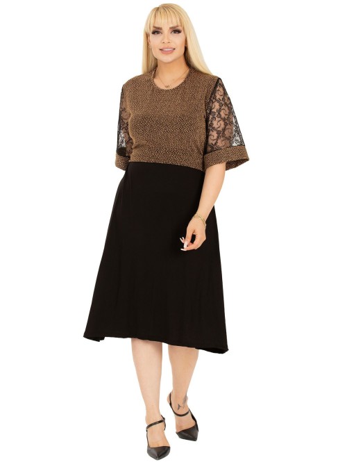 Puošni suknelė trumpomis rankovėmis Puošni suknelė trumpomis rankovėmis