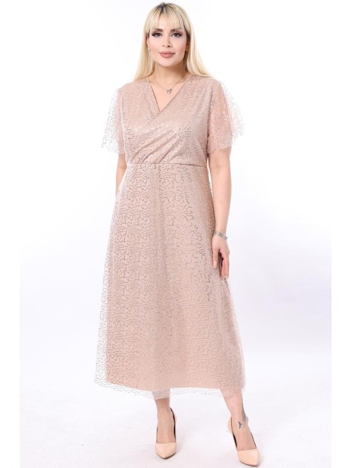 Gara bēša kleita ar svariem Gara bēša kleita ar svariem