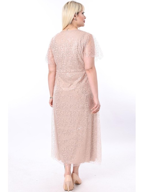 Pikk beež soomustega kleit Pikk beež soomustega kleit