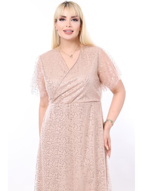 Gara bēša kleita ar svariem Gara bēša kleita ar svariem