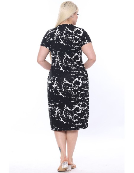 Ikdienas kleita ar īsām piedurknēm