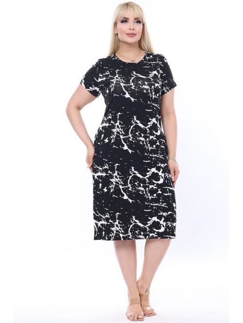 Повседневное платье с короткими рукавами Повседневное платье с короткими рукавами