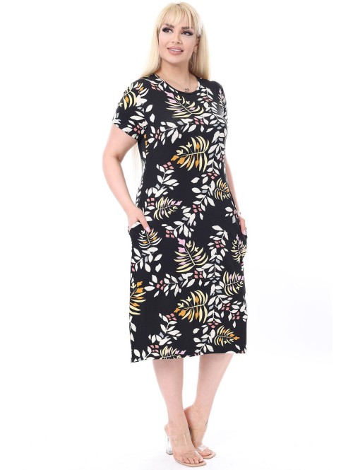 Красочное повседневное платье с... Красочное повседневное платье с...