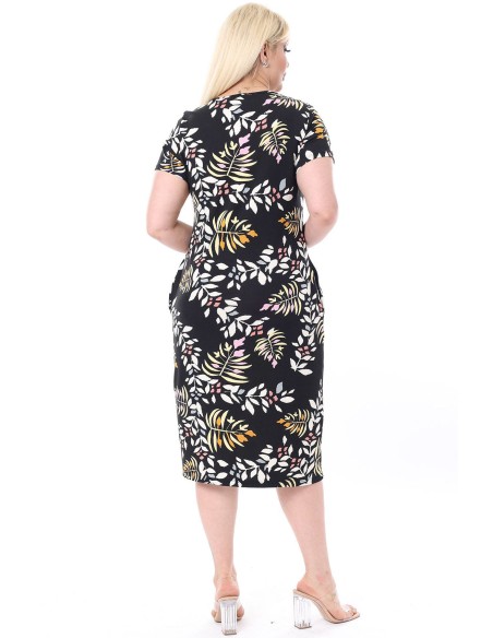 Красочное повседневное платье с карманами