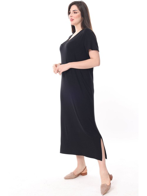 Must pikk lõhikutega kleit Must pikk lõhikutega kleit