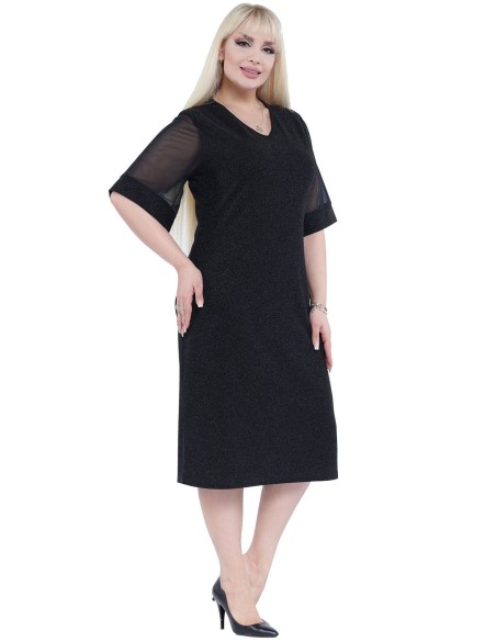 Eleganta melna kleita sievietēm