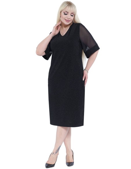 Eleganta melna kleita sievietēm