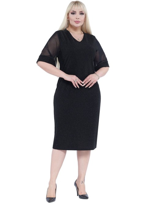 Eleganta melna kleita sievietēm Eleganta melna kleita sievietēm