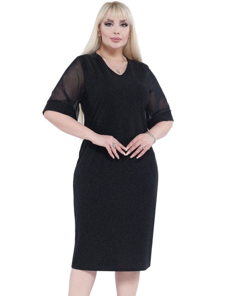 Eleganta melna kleita sievietēm