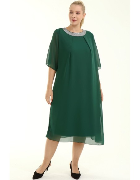 Imeilus roheline kleit tursketele naistele