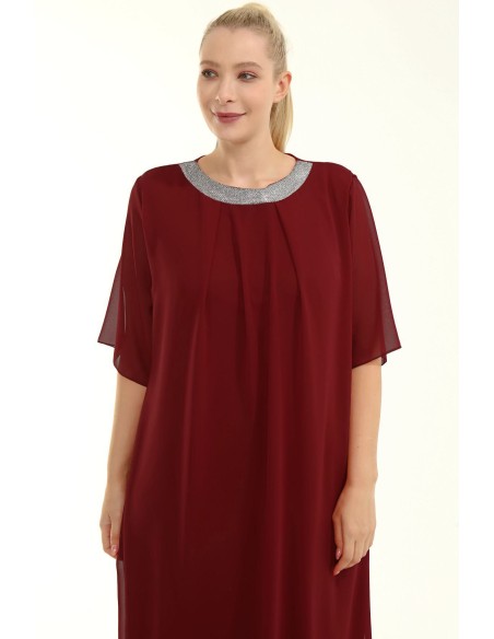 Платье свободного фасона для полных