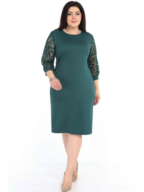 Žalia klasikinio stiliaus suknelė Žalia klasikinio stiliaus suknelė