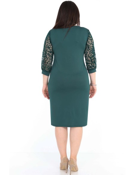 Roheline klassikalises stiilis kleit