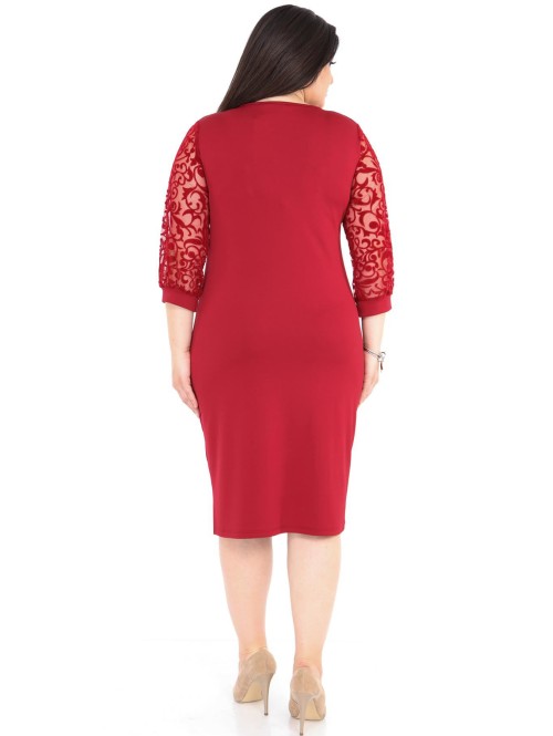 Burgundia klassikalises stiilis kleit Burgundia klassikalises stiilis kleit