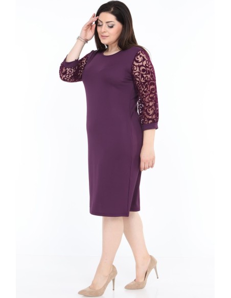 Violetinė suknelė moterims