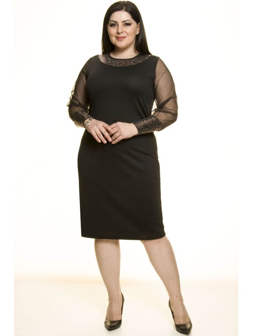 Puošni juoda suknelė Puošni juoda suknelė