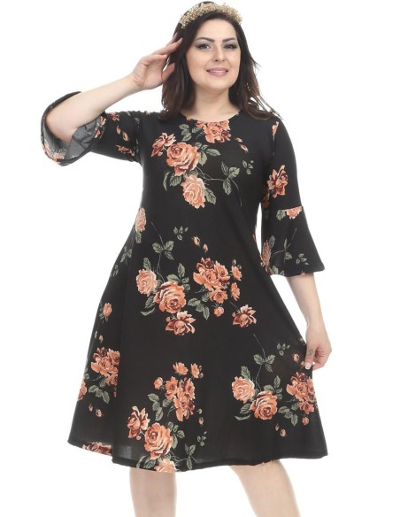 Puķaina spāņu stila kleita