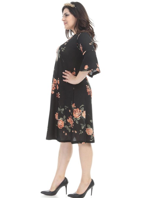 Цветочное платье в испанском стиле Цветочное платье в испанском стиле