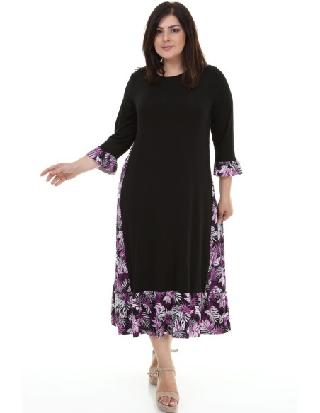 Pikk avaras stiilis mustritega kleit