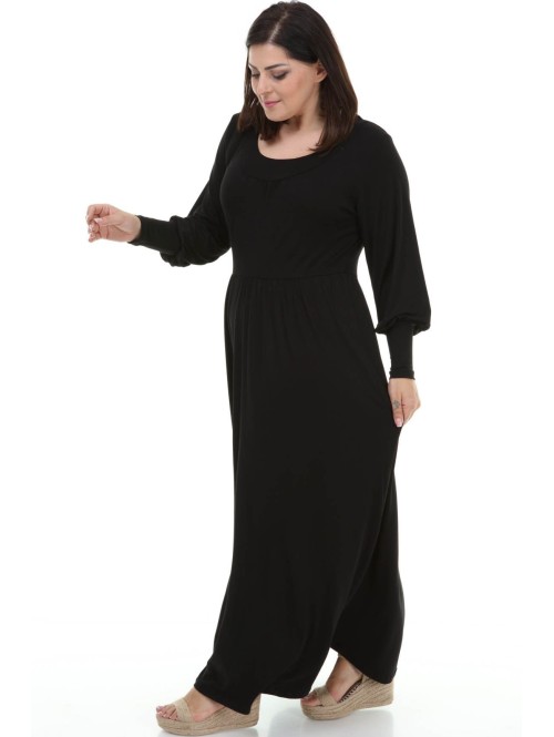 Gara melna viskozes kleita Gara melna viskozes kleita