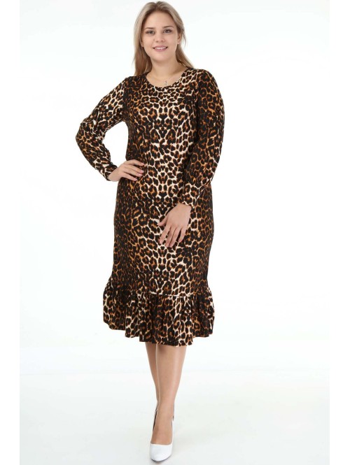 Dzīvnieku kažokādas apdrukas kleita... Dzīvnieku kažokādas apdrukas kleita...