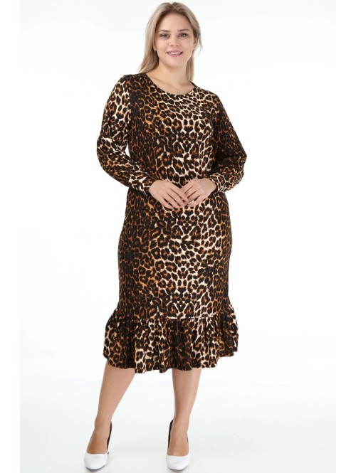 Dzīvnieku kažokādas apdrukas kleita... Dzīvnieku kažokādas apdrukas kleita...