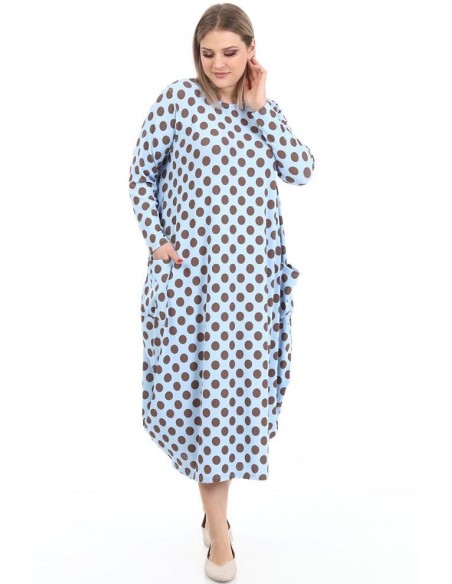 Sinine bomber stiilis pallidega kleit