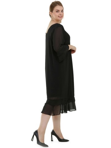 Melna šifona kleita 2