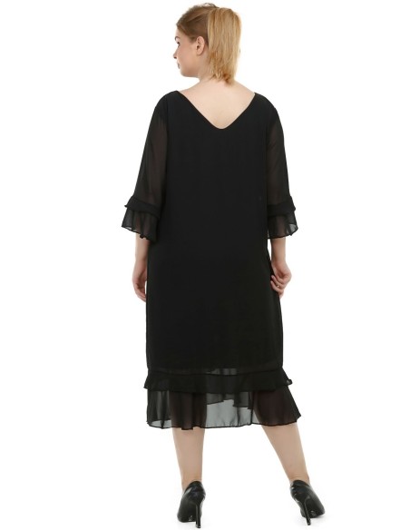 Must šifoonist kleit