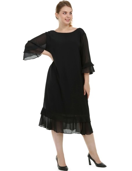 Must šifoonist kleit