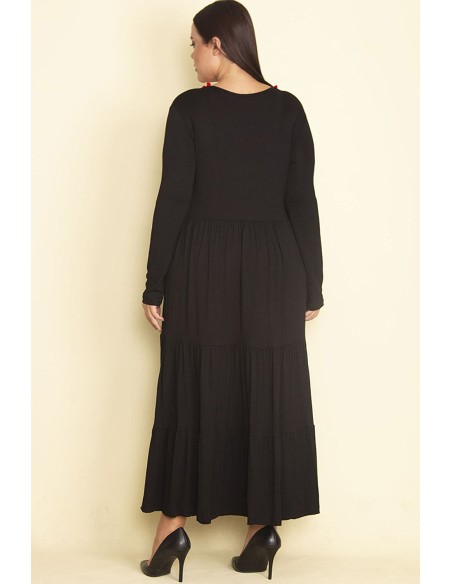 Pikk kellukesekujuline volangidega kleit