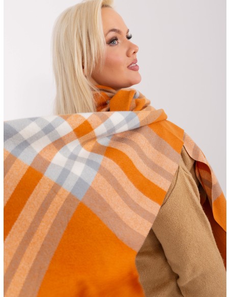 Šalikas-AT-SZ-23125-1,26-tamsiai oranžinis