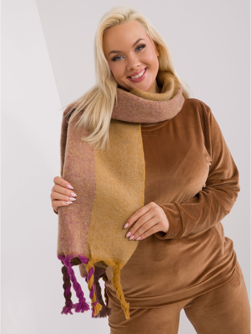 Szalik-AT-SZ-2316.01P-ciemny żółty Szalik-AT-SZ-2316.01P-ciemny żółty