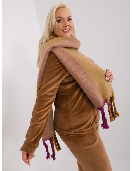 Szalik-AT-SZ-2316.01P-ciemny żółty