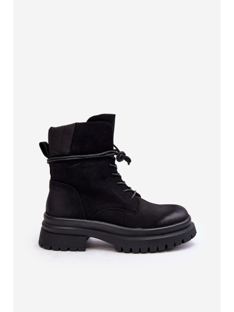 Women's Chunky Sole Ankle Boots Black Narelona Women's Chunky Sole Ankle Boots Black Narelona